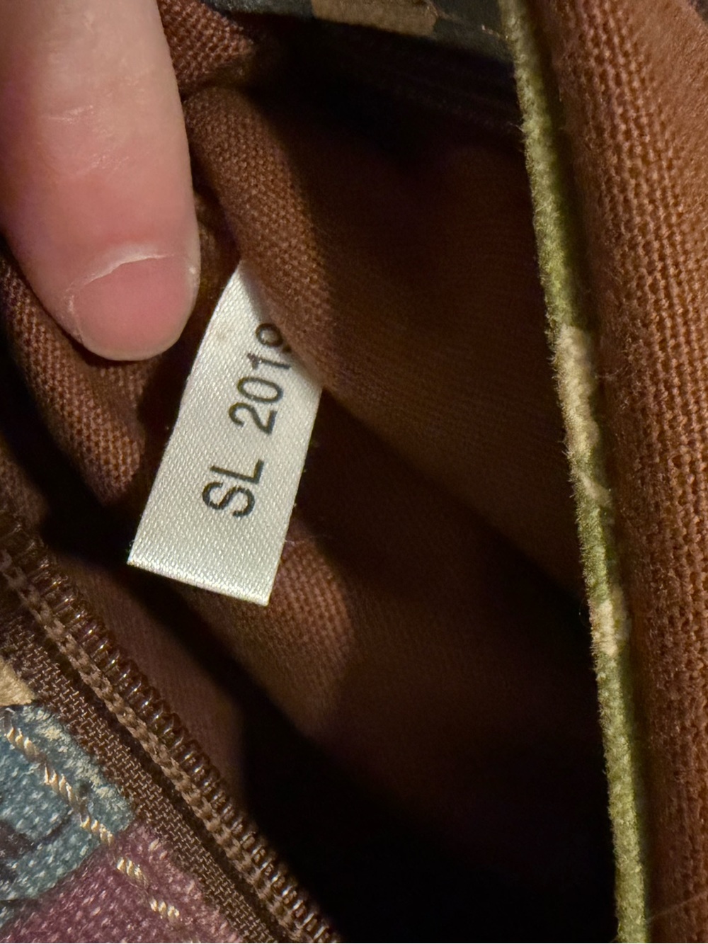 Vintage Fossil Multicolor Canvas Crossbody Messenger Bag Purse - Picture 4 of 6